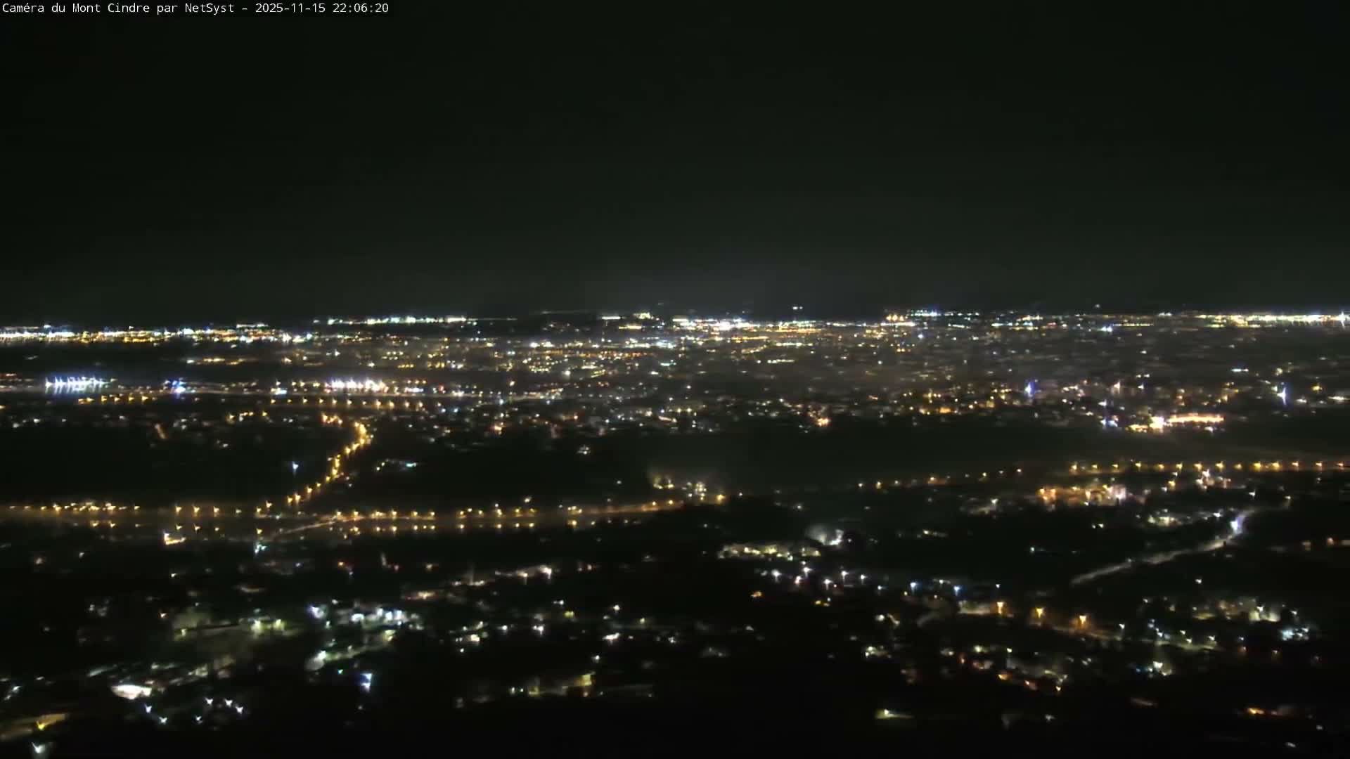 Lyon Skyline from Saint-Cyr-au-Mont-d'Or Mont Cindre Live Cam - Lyon, Métropole de Lyon, Auvergne-Rhône-Alpes, France