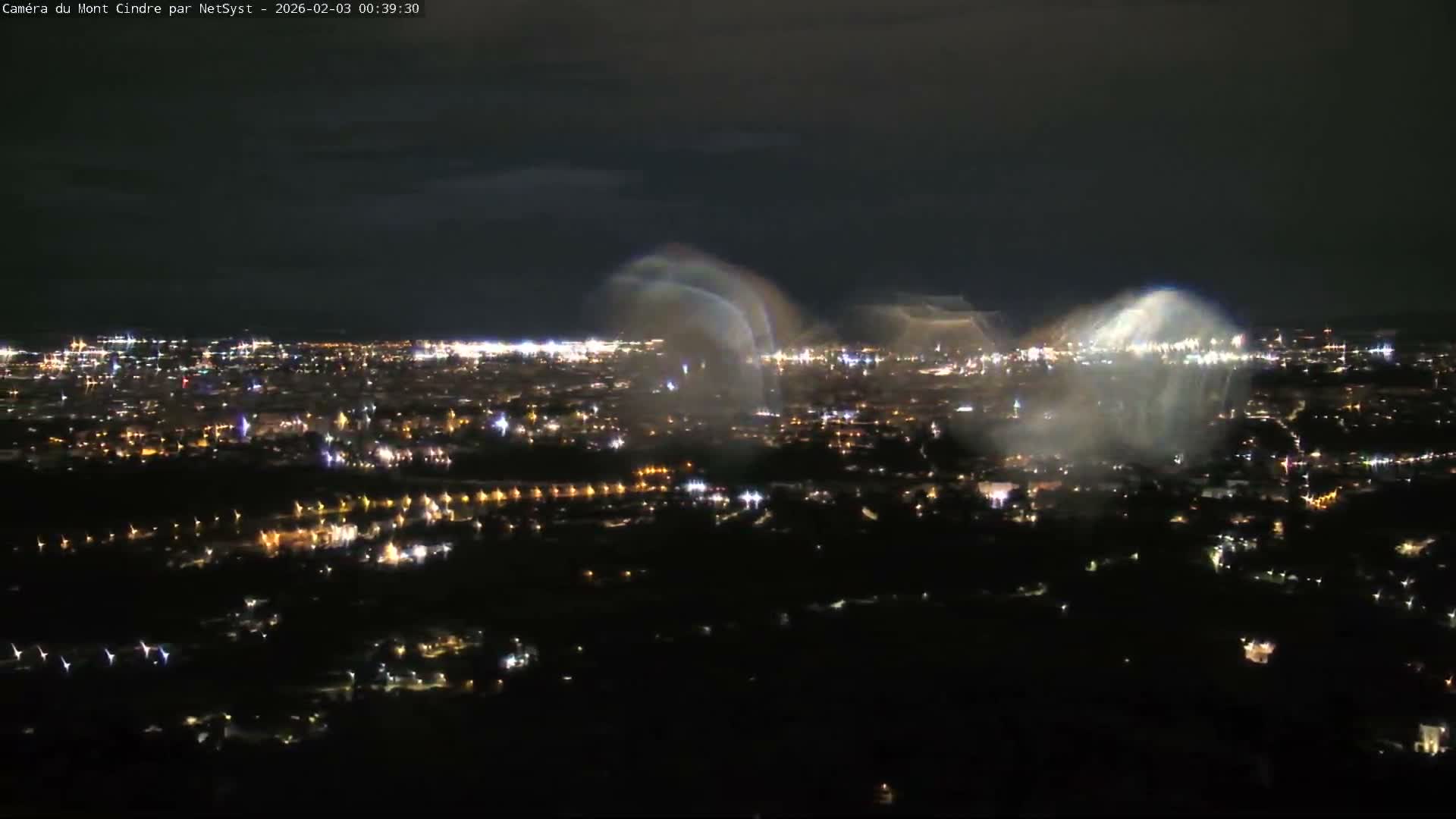 Lyon Skyline from Saint-Cyr-au-Mont-d'Or Mont Cindre Live Cam - Lyon, Métropole de Lyon, Auvergne-Rhône-Alpes, France