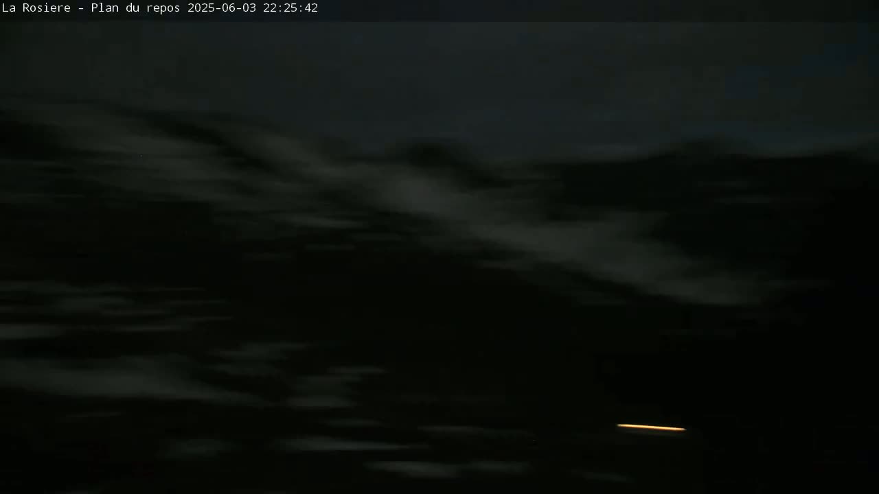 Montvalezan,  La Rosière Ski Area Charmlifts & Plan du Repos (Rest Plan) Live Cam - Albertville, Savoie, Auvergne-Rhône-Alpes, France