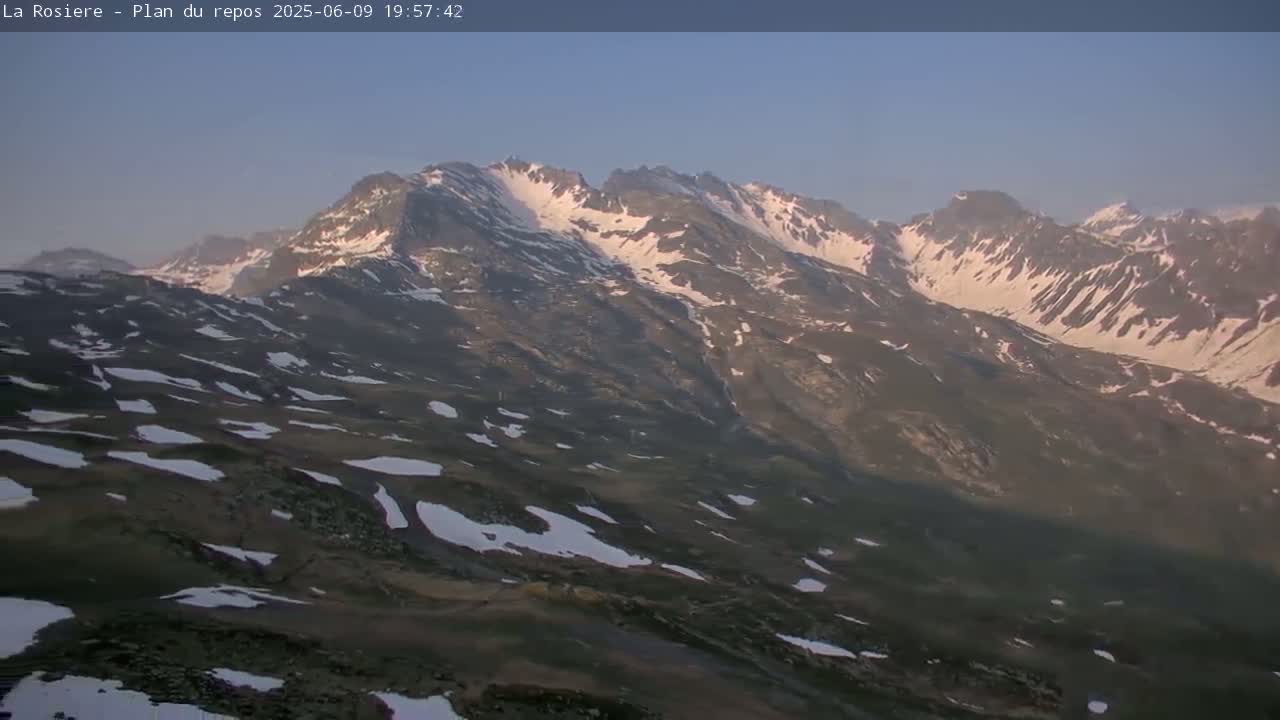 Montvalezan,  La Rosière Ski Area Charmlifts & Plan du Repos (Rest Plan) Live Cam - Albertville, Savoie, Auvergne-Rhône-Alpes, France