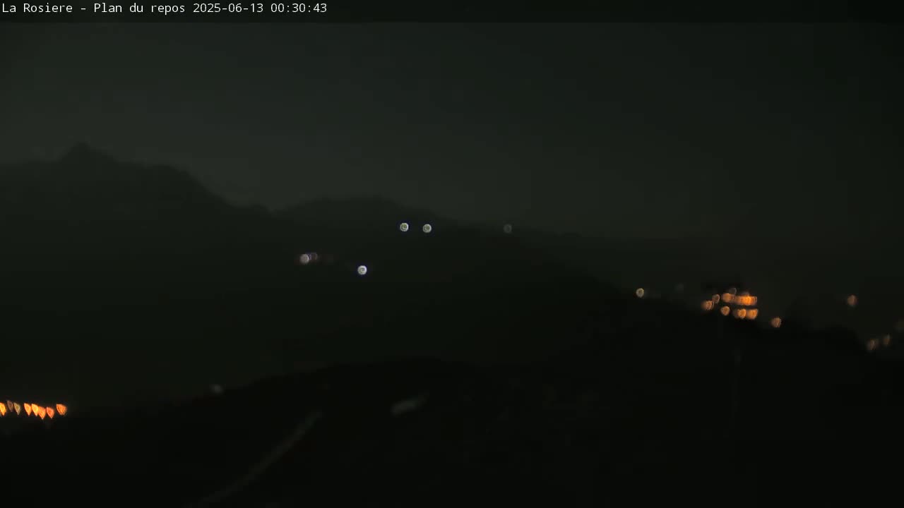 Montvalezan,  La Rosière Ski Area Charmlifts & Plan du Repos (Rest Plan) Live Cam - Albertville, Savoie, Auvergne-Rhône-Alpes, France