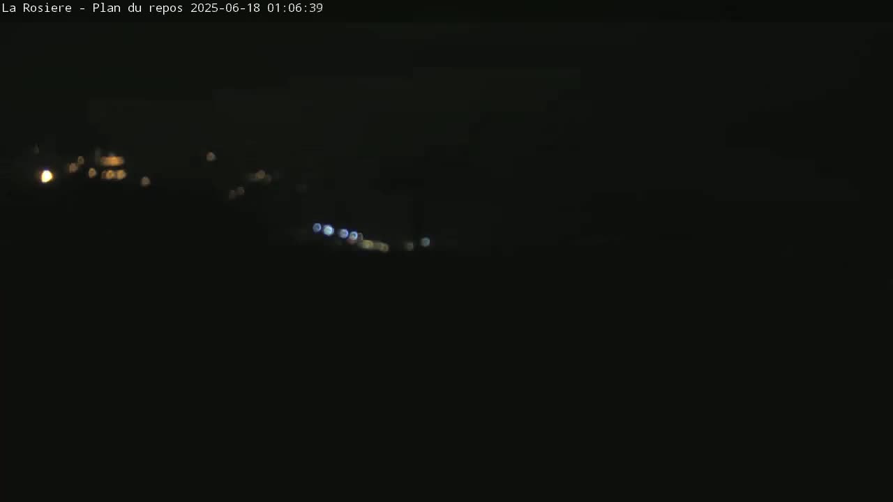 Montvalezan,  La Rosière Ski Area Charmlifts & Plan du Repos (Rest Plan) Live Cam - Albertville, Savoie, Auvergne-Rhône-Alpes, France