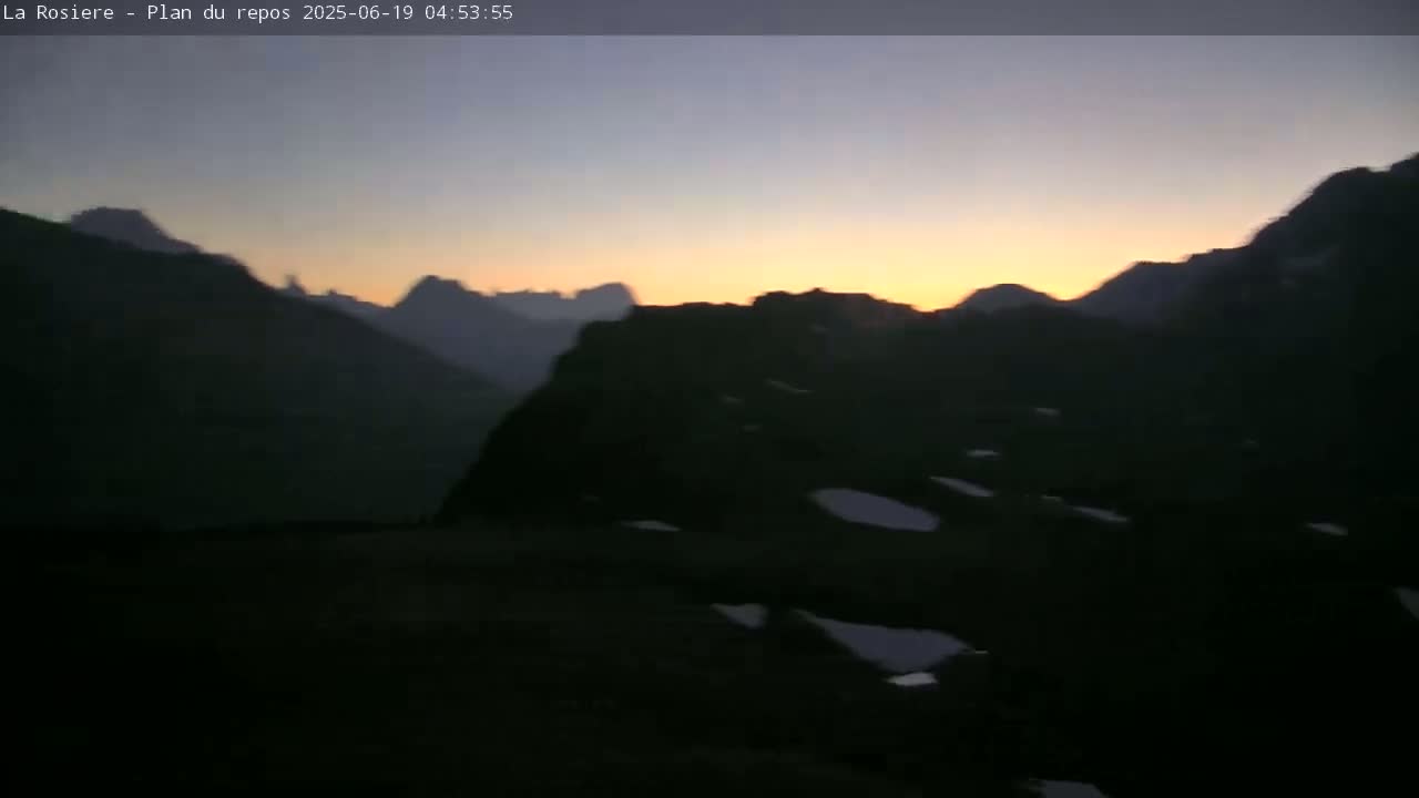 Montvalezan,  La Rosière Ski Area Charmlifts & Plan du Repos (Rest Plan) Live Cam - Albertville, Savoie, Auvergne-Rhône-Alpes, France