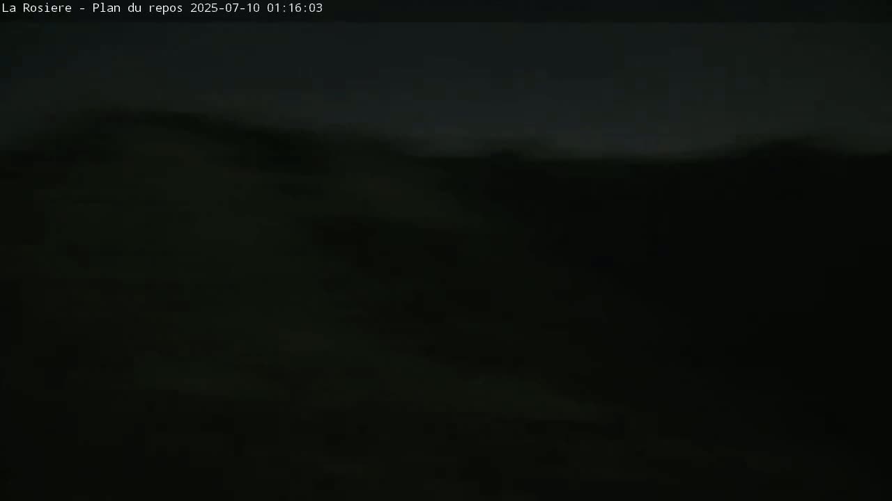 Montvalezan,  La Rosière Ski Area Charmlifts & Plan du Repos (Rest Plan) Live Cam - Albertville, Savoie, Auvergne-Rhône-Alpes, France