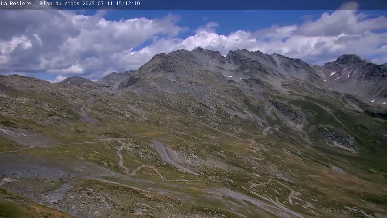 Montvalezan,  La Rosière Ski Area Charmlifts & Plan du Repos (Rest Plan) Live Cam - Albertville, Savoie, Auvergne-Rhône-Alpes, France