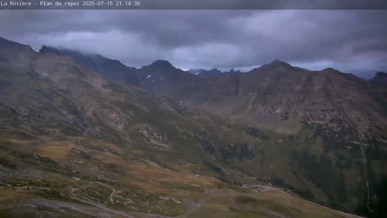 Montvalezan,  La Rosière Ski Area Charmlifts & Plan du Repos (Rest Plan) Live Cam - Albertville, Savoie, Auvergne-Rhône-Alpes, France