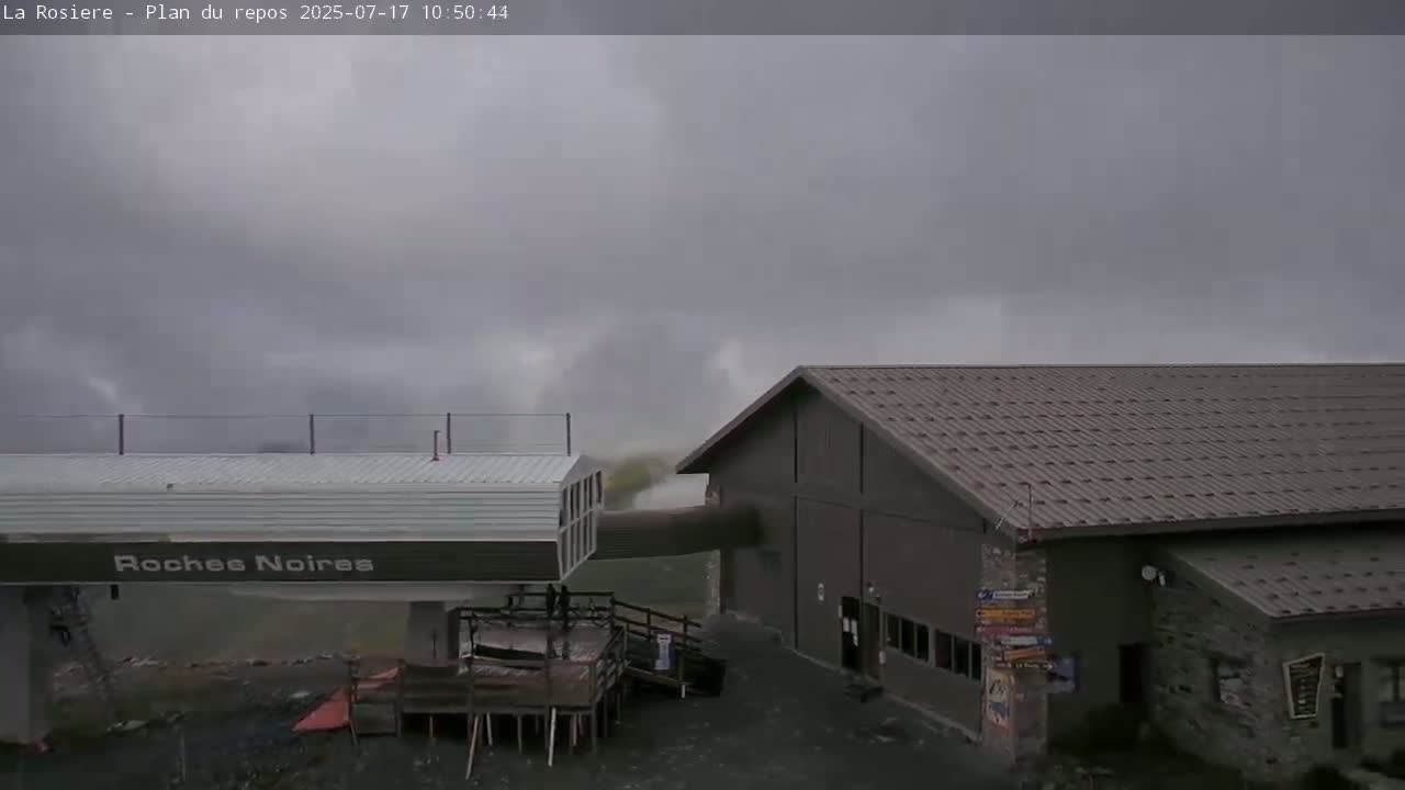 Montvalezan,  La Rosière Ski Area Charmlifts & Plan du Repos (Rest Plan) Live Cam - Albertville, Savoie, Auvergne-Rhône-Alpes, France