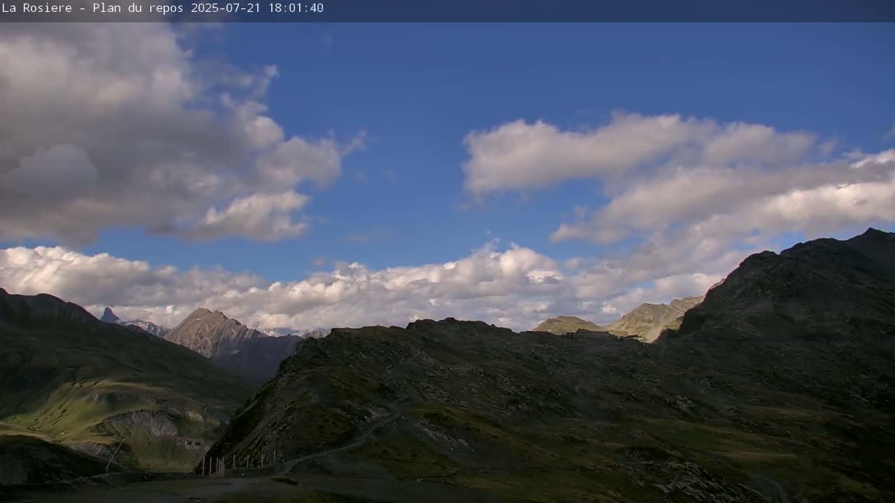Montvalezan,  La Rosière Ski Area Charmlifts & Plan du Repos (Rest Plan) Live Cam - Albertville, Savoie, Auvergne-Rhône-Alpes, France
