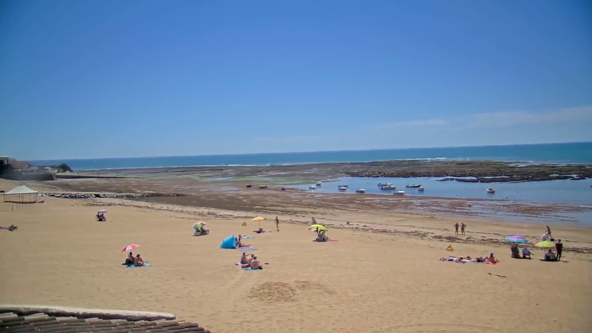 Saint-Hilaire-de-Riez, Plage de la Parée Préneau Beach Live Cam -  Les Sables-d'Olonne, Vendée, Pays de la Loire, France