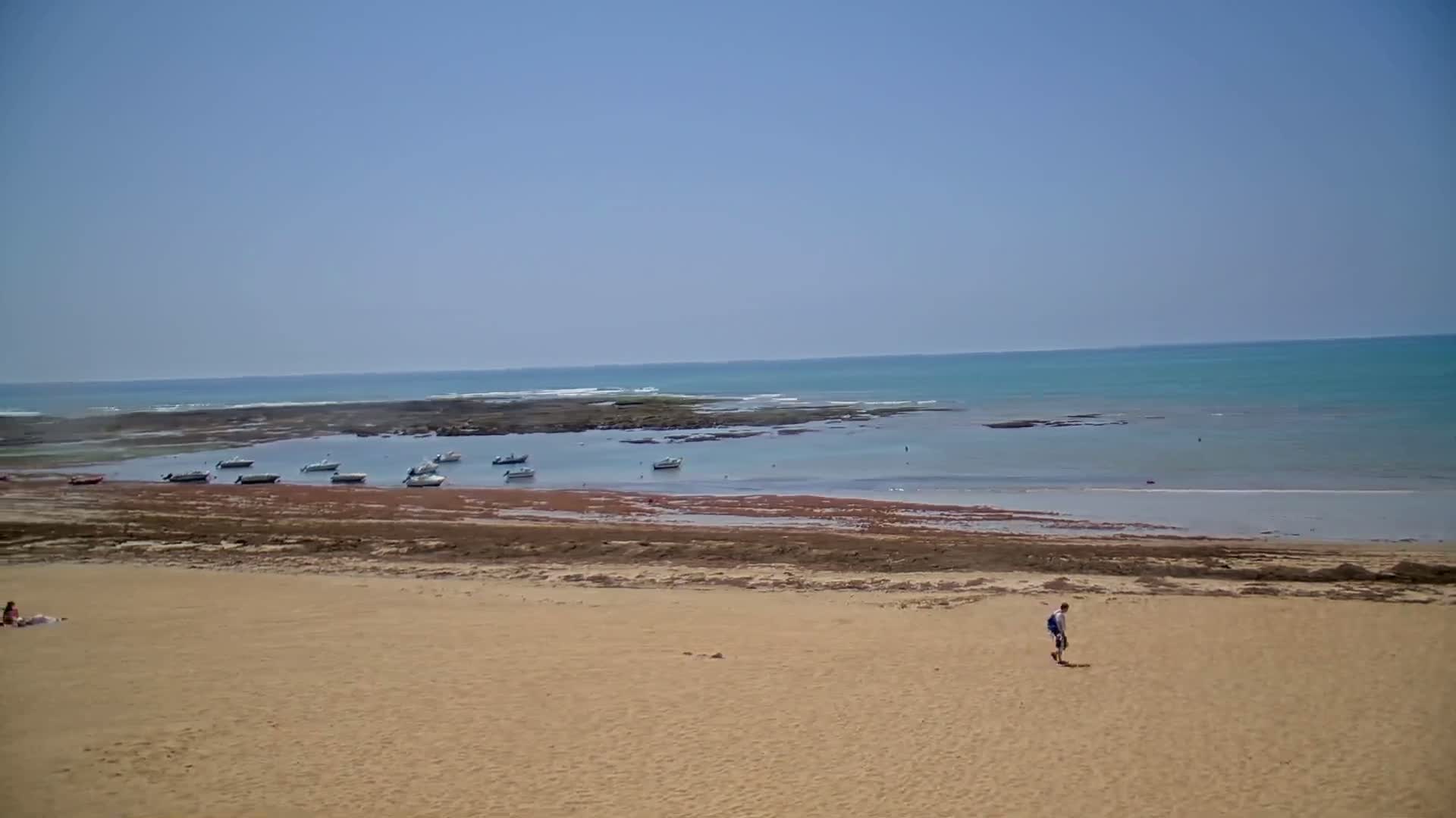 Saint-Hilaire-de-Riez, Plage de la Parée Préneau Beach Live Cam -  Les Sables-d'Olonne, Vendée, Pays de la Loire, France