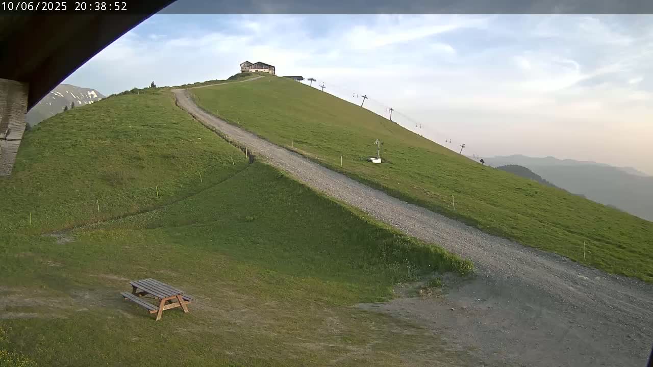 Saint-Gervais-les-Bains,  Telesiege de la Croix Live Cam - Bonneville, Haute-Savoie, Auvergne-Rhône-Alpes, France