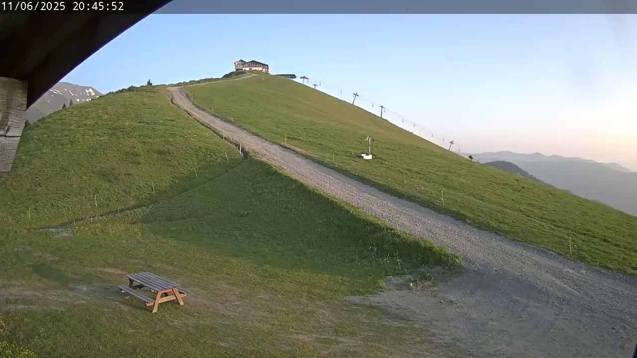 Saint-Gervais-les-Bains,  Telesiege de la Croix Live Cam - Bonneville, Haute-Savoie, Auvergne-Rhône-Alpes, France