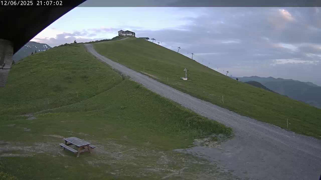 Saint-Gervais-les-Bains,  Telesiege de la Croix Live Cam - Bonneville, Haute-Savoie, Auvergne-Rhône-Alpes, France