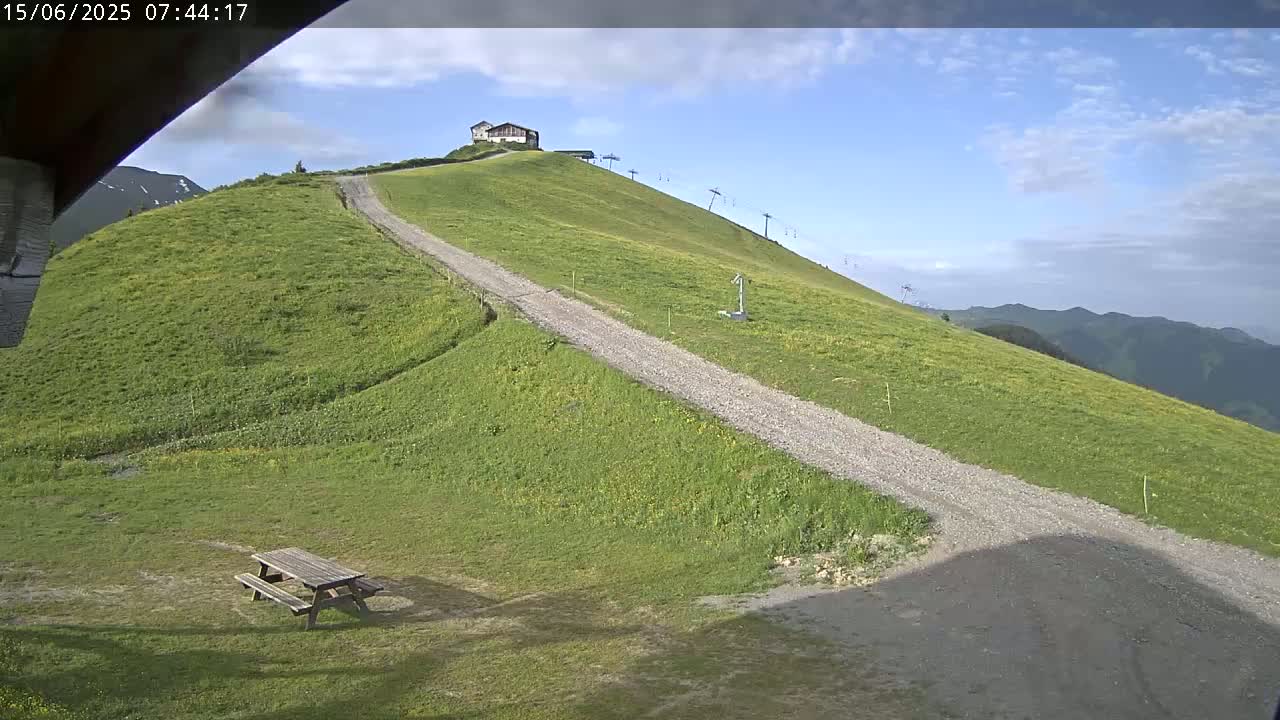 Saint-Gervais-les-Bains,  Telesiege de la Croix Live Cam - Bonneville, Haute-Savoie, Auvergne-Rhône-Alpes, France