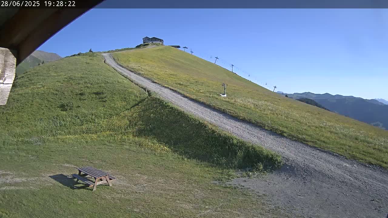 Saint-Gervais-les-Bains,  Telesiege de la Croix Live Cam - Bonneville, Haute-Savoie, Auvergne-Rhône-Alpes, France