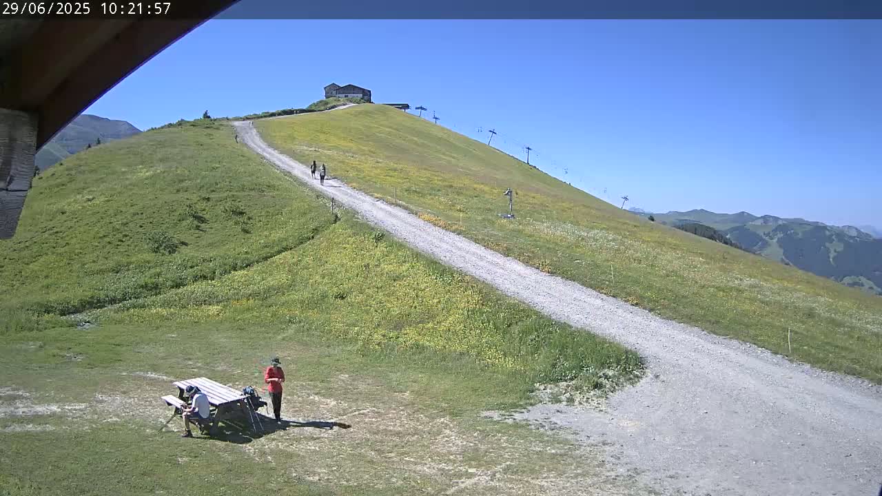Saint-Gervais-les-Bains,  Telesiege de la Croix Live Cam - Bonneville, Haute-Savoie, Auvergne-Rhône-Alpes, France