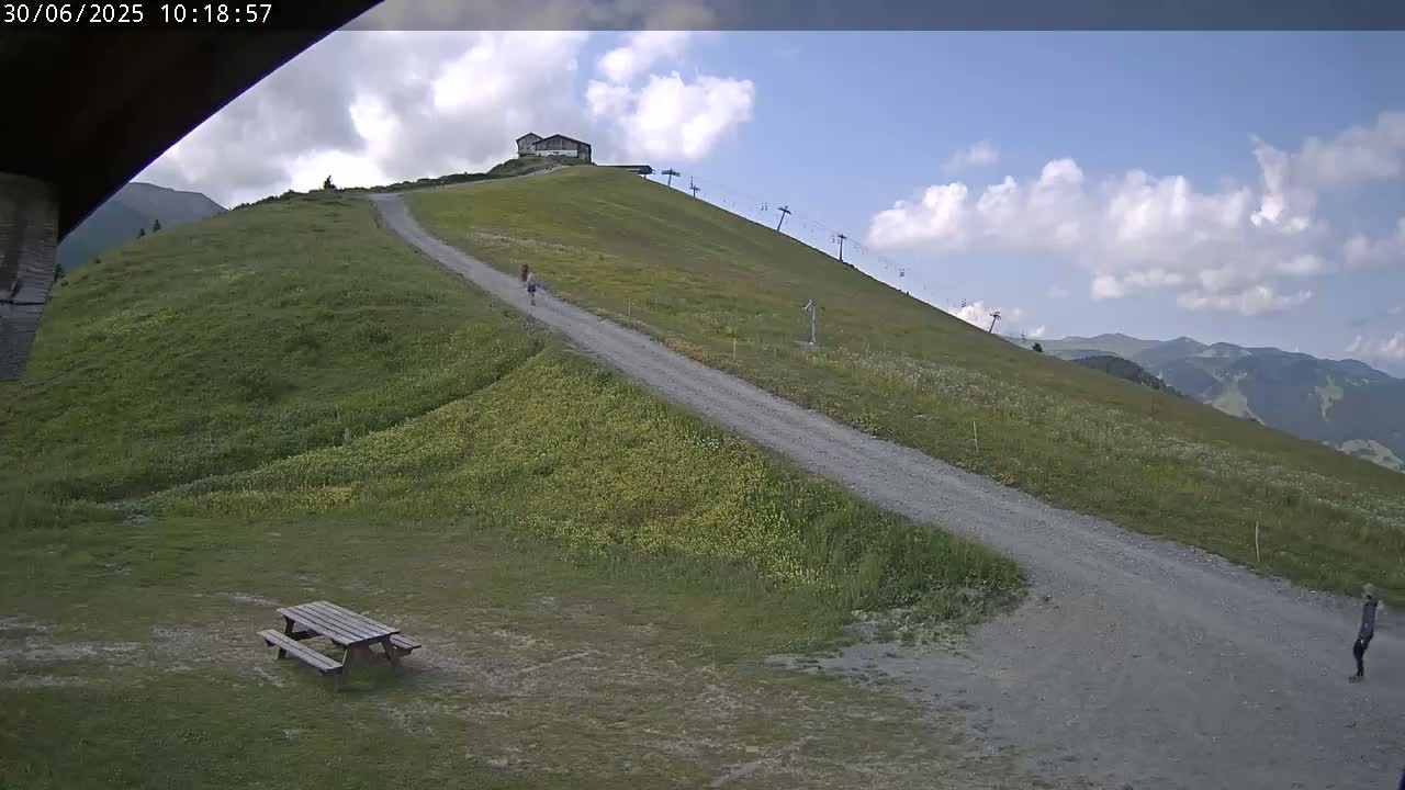 Saint-Gervais-les-Bains,  Telesiege de la Croix Live Cam - Bonneville, Haute-Savoie, Auvergne-Rhône-Alpes, France