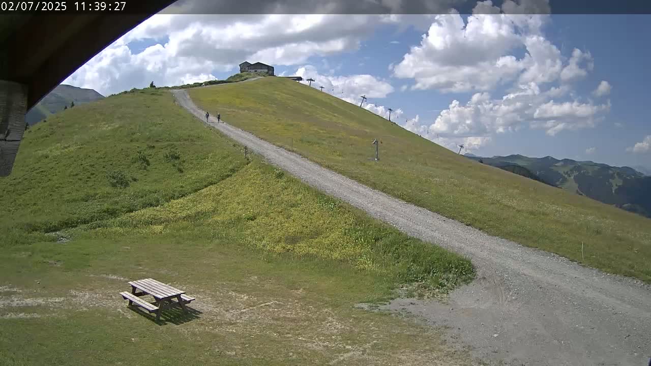 Saint-Gervais-les-Bains,  Telesiege de la Croix Live Cam - Bonneville, Haute-Savoie, Auvergne-Rhône-Alpes, France