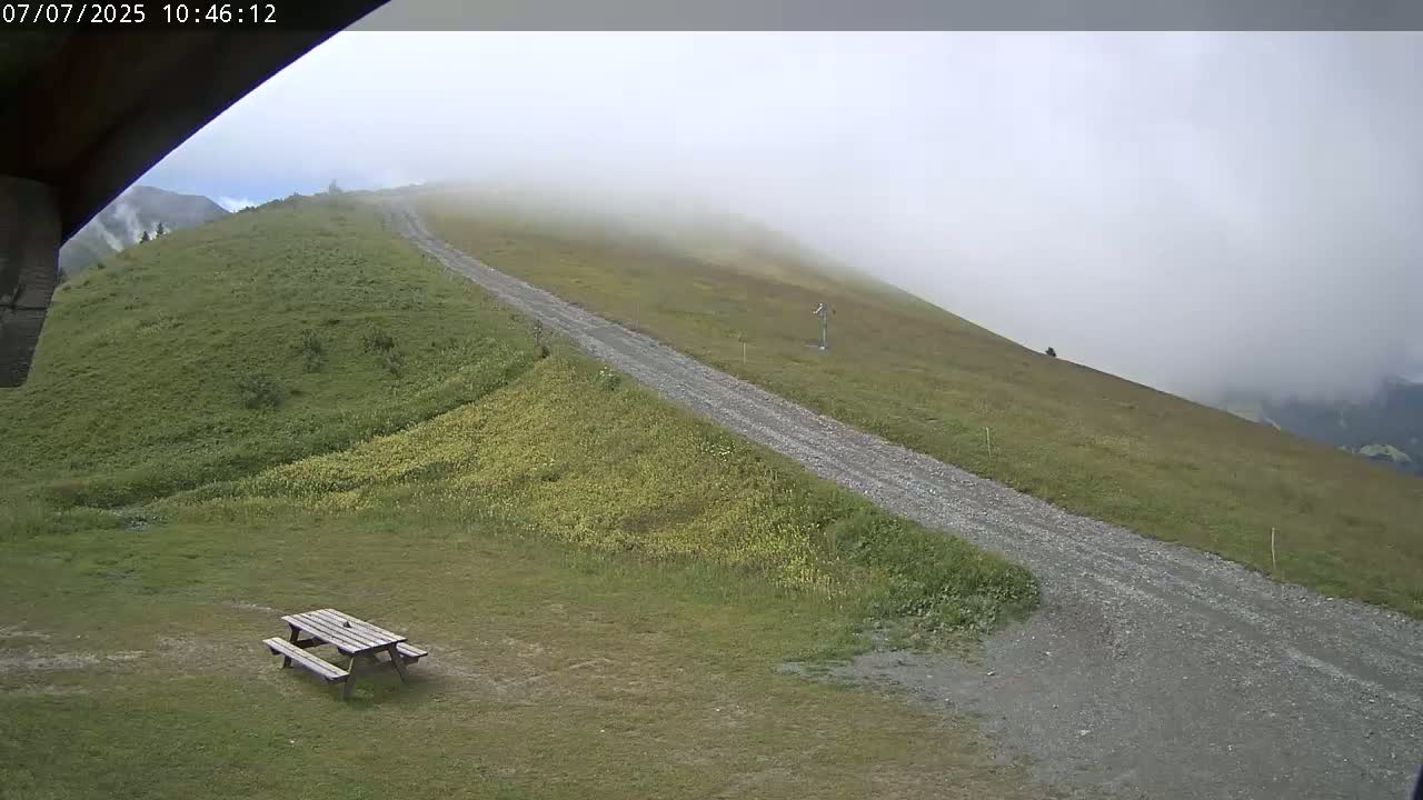 Saint-Gervais-les-Bains,  Telesiege de la Croix Live Cam - Bonneville, Haute-Savoie, Auvergne-Rhône-Alpes, France