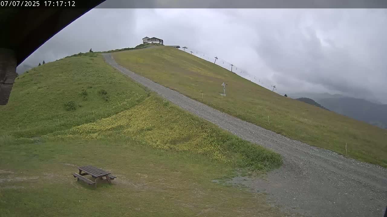 Saint-Gervais-les-Bains,  Telesiege de la Croix Live Cam - Bonneville, Haute-Savoie, Auvergne-Rhône-Alpes, France