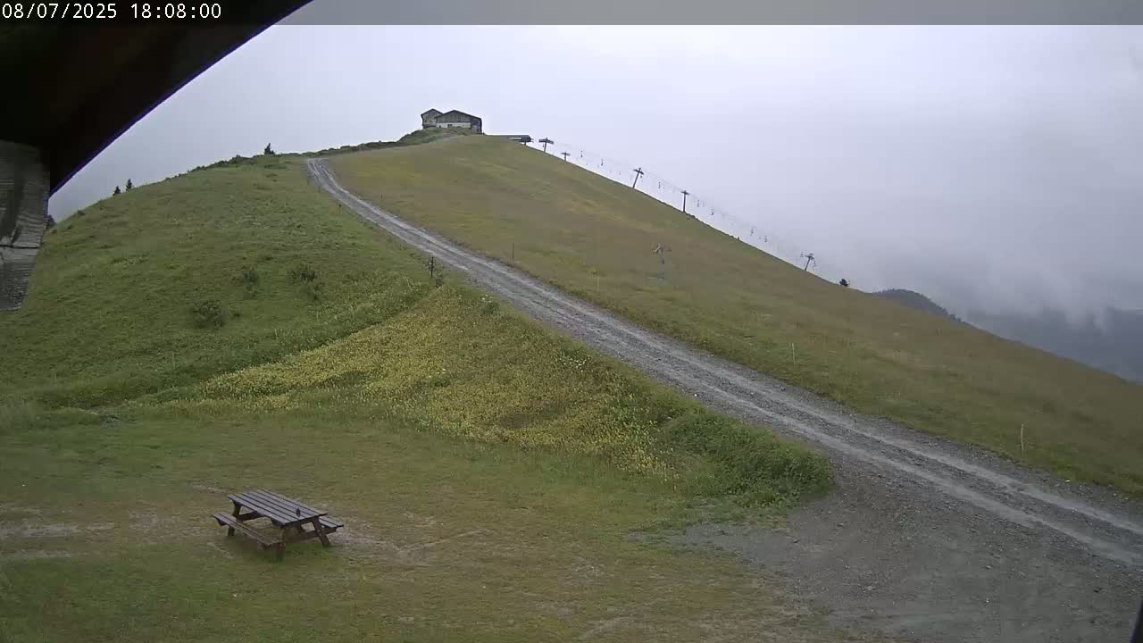 Saint-Gervais-les-Bains,  Telesiege de la Croix Live Cam - Bonneville, Haute-Savoie, Auvergne-Rhône-Alpes, France