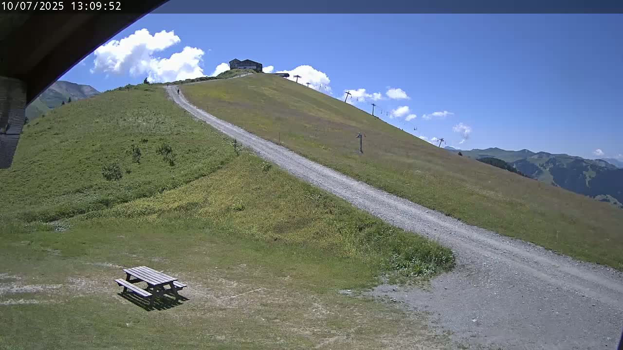 Saint-Gervais-les-Bains,  Telesiege de la Croix Live Cam - Bonneville, Haute-Savoie, Auvergne-Rhône-Alpes, France