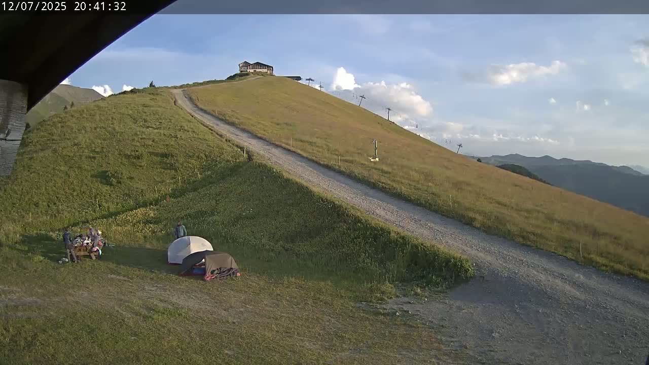 Saint-Gervais-les-Bains,  Telesiege de la Croix Live Cam - Bonneville, Haute-Savoie, Auvergne-Rhône-Alpes, France