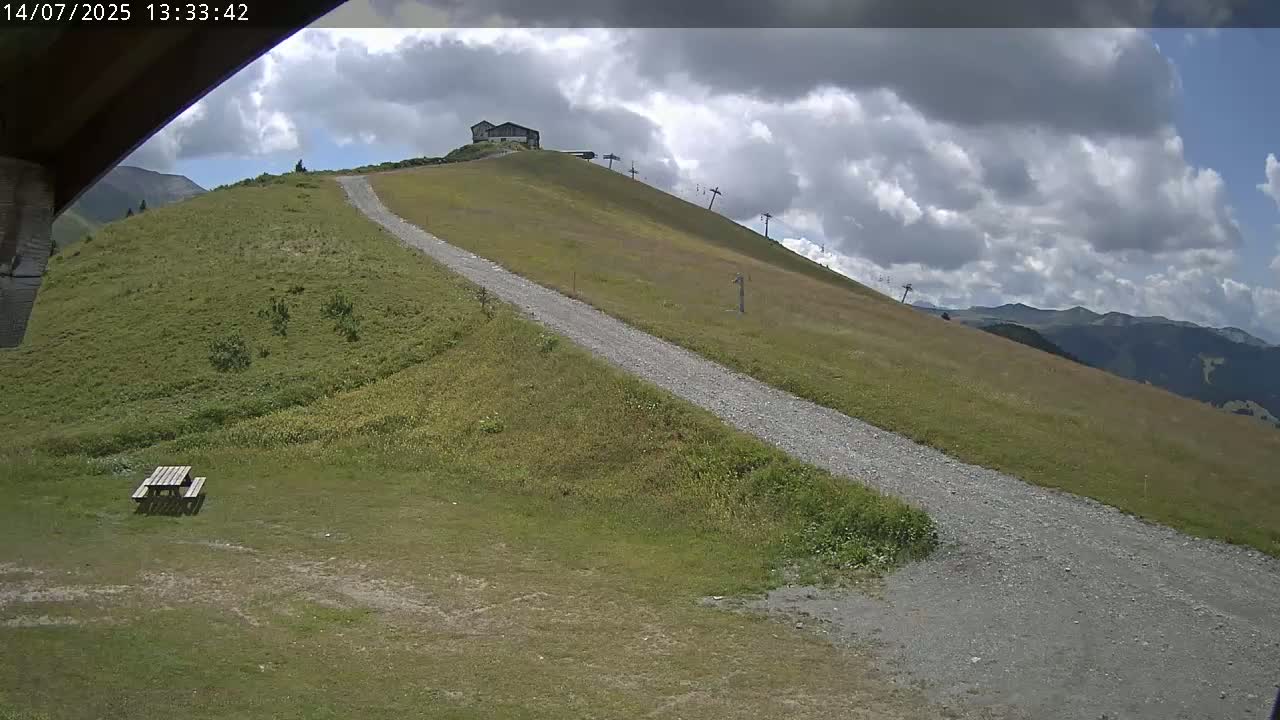 Saint-Gervais-les-Bains,  Telesiege de la Croix Live Cam - Bonneville, Haute-Savoie, Auvergne-Rhône-Alpes, France