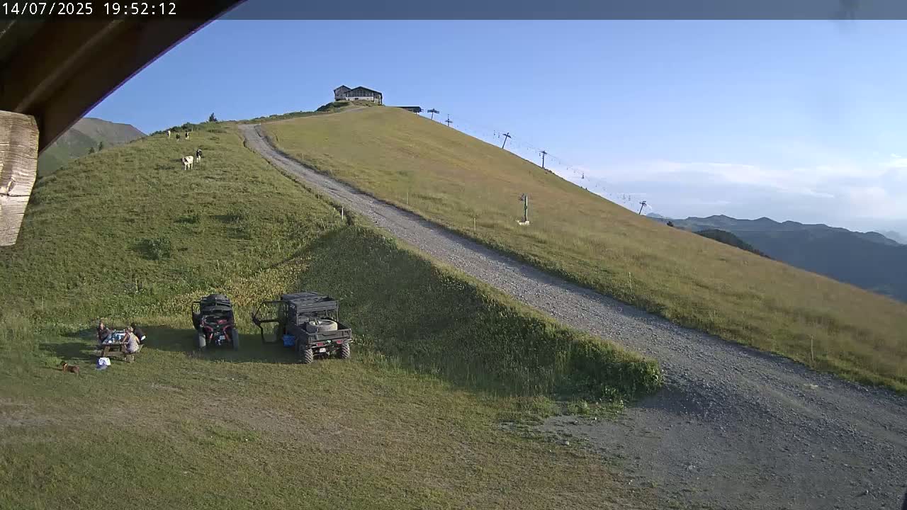 Saint-Gervais-les-Bains,  Telesiege de la Croix Live Cam - Bonneville, Haute-Savoie, Auvergne-Rhône-Alpes, France