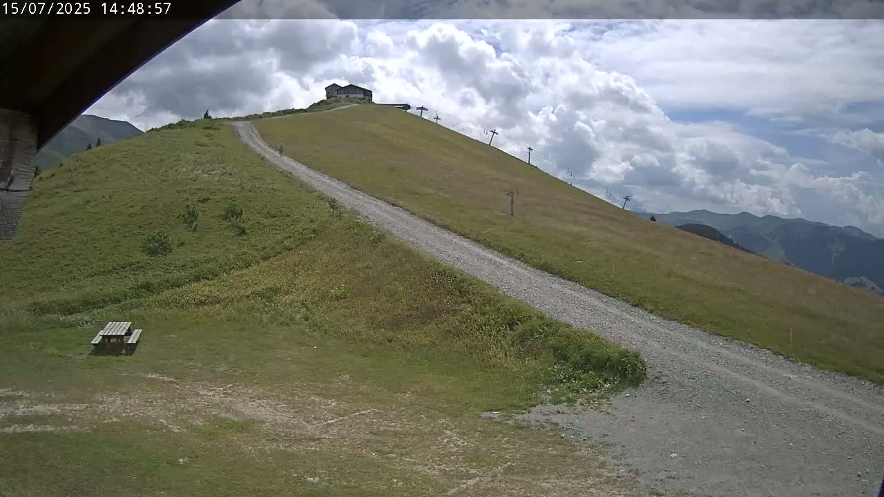 Saint-Gervais-les-Bains,  Telesiege de la Croix Live Cam - Bonneville, Haute-Savoie, Auvergne-Rhône-Alpes, France