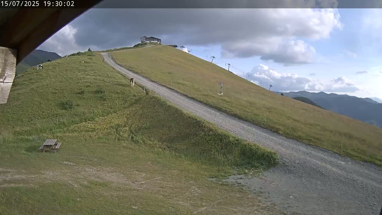 Saint-Gervais-les-Bains,  Telesiege de la Croix Live Cam - Bonneville, Haute-Savoie, Auvergne-Rhône-Alpes, France