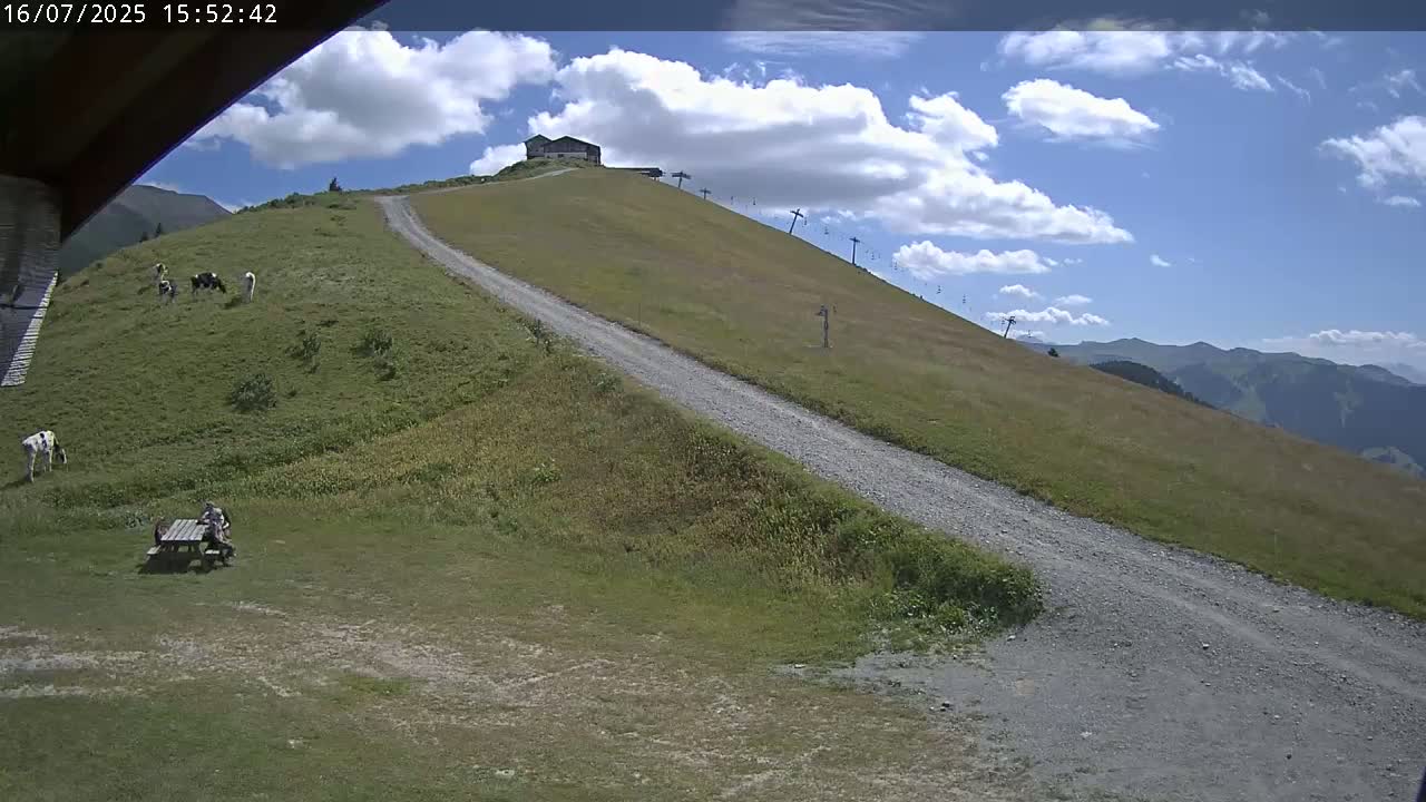 Saint-Gervais-les-Bains,  Telesiege de la Croix Live Cam - Bonneville, Haute-Savoie, Auvergne-Rhône-Alpes, France