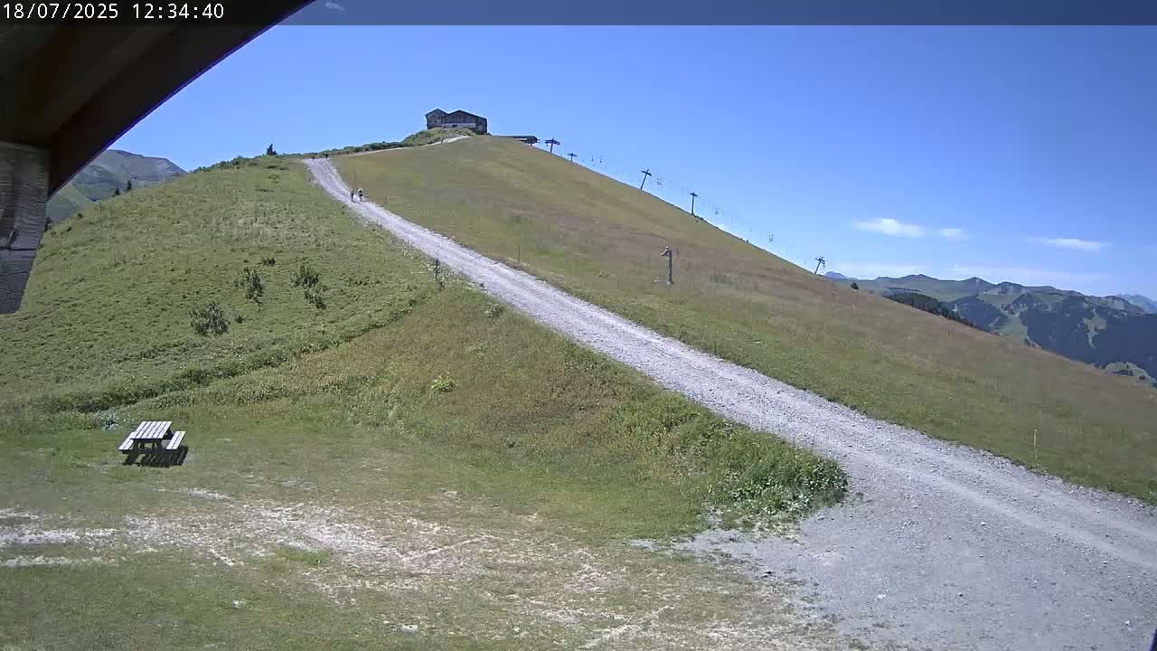 Saint-Gervais-les-Bains,  Telesiege de la Croix Live Cam - Bonneville, Haute-Savoie, Auvergne-Rhône-Alpes, France