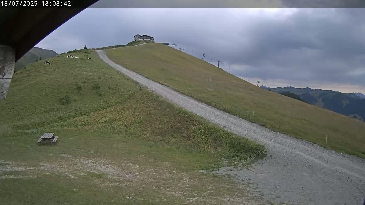 Saint-Gervais-les-Bains,  Telesiege de la Croix Live Cam - Bonneville, Haute-Savoie, Auvergne-Rhône-Alpes, France