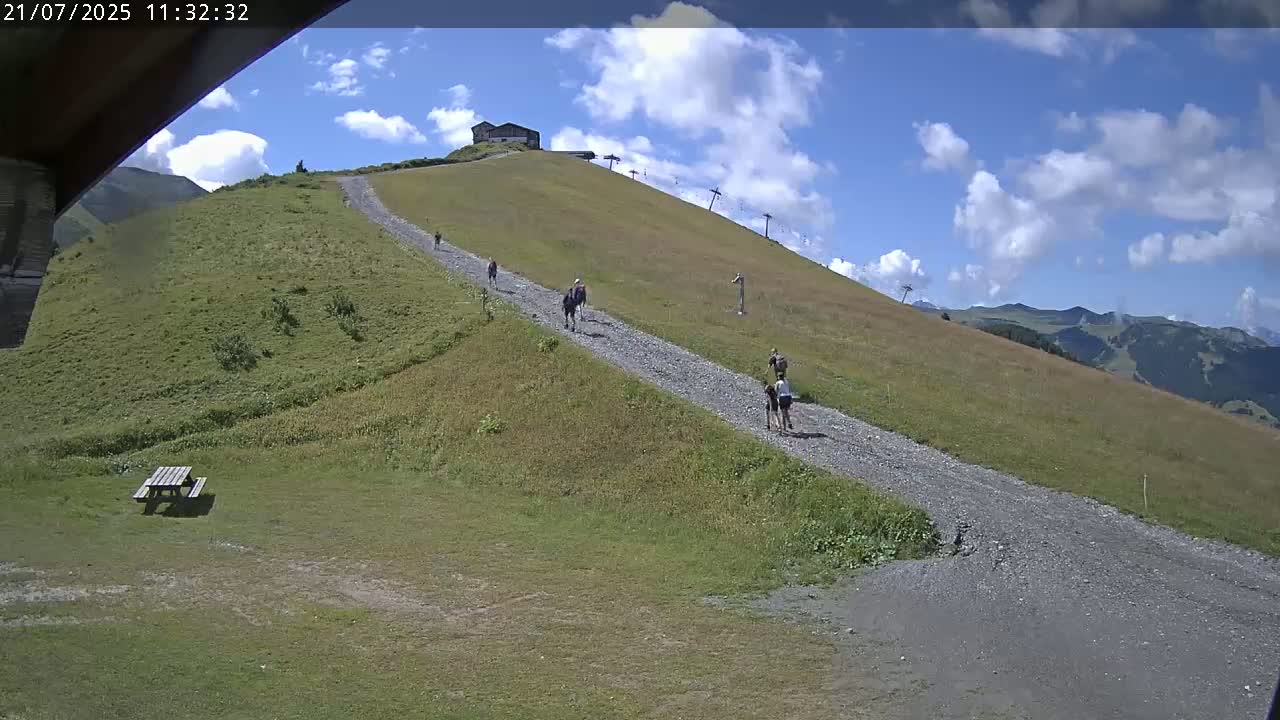 Saint-Gervais-les-Bains,  Telesiege de la Croix Live Cam - Bonneville, Haute-Savoie, Auvergne-Rhône-Alpes, France