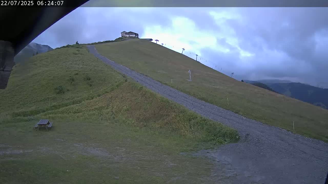 Saint-Gervais-les-Bains,  Telesiege de la Croix Live Cam - Bonneville, Haute-Savoie, Auvergne-Rhône-Alpes, France