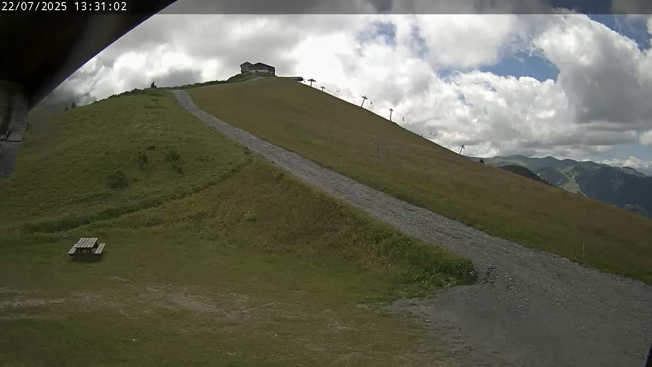 Saint-Gervais-les-Bains,  Telesiege de la Croix Live Cam - Bonneville, Haute-Savoie, Auvergne-Rhône-Alpes, France