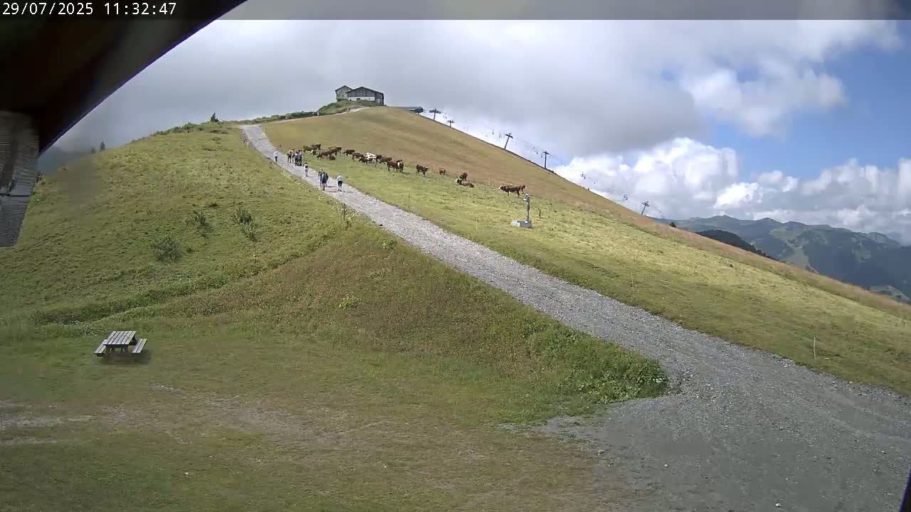 Saint-Gervais-les-Bains,  Telesiege de la Croix Live Cam - Bonneville, Haute-Savoie, Auvergne-Rhône-Alpes, France