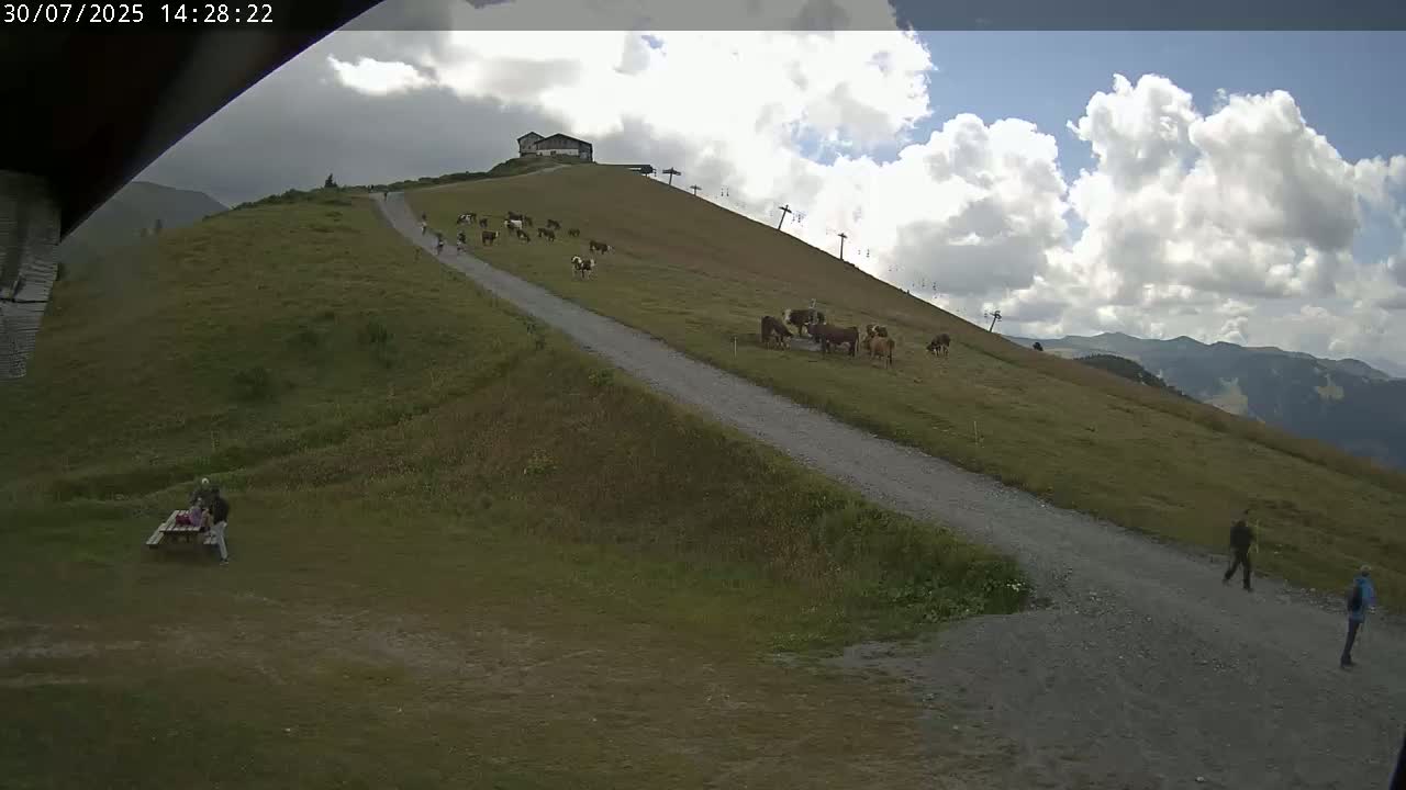 Saint-Gervais-les-Bains,  Telesiege de la Croix Live Cam - Bonneville, Haute-Savoie, Auvergne-Rhône-Alpes, France