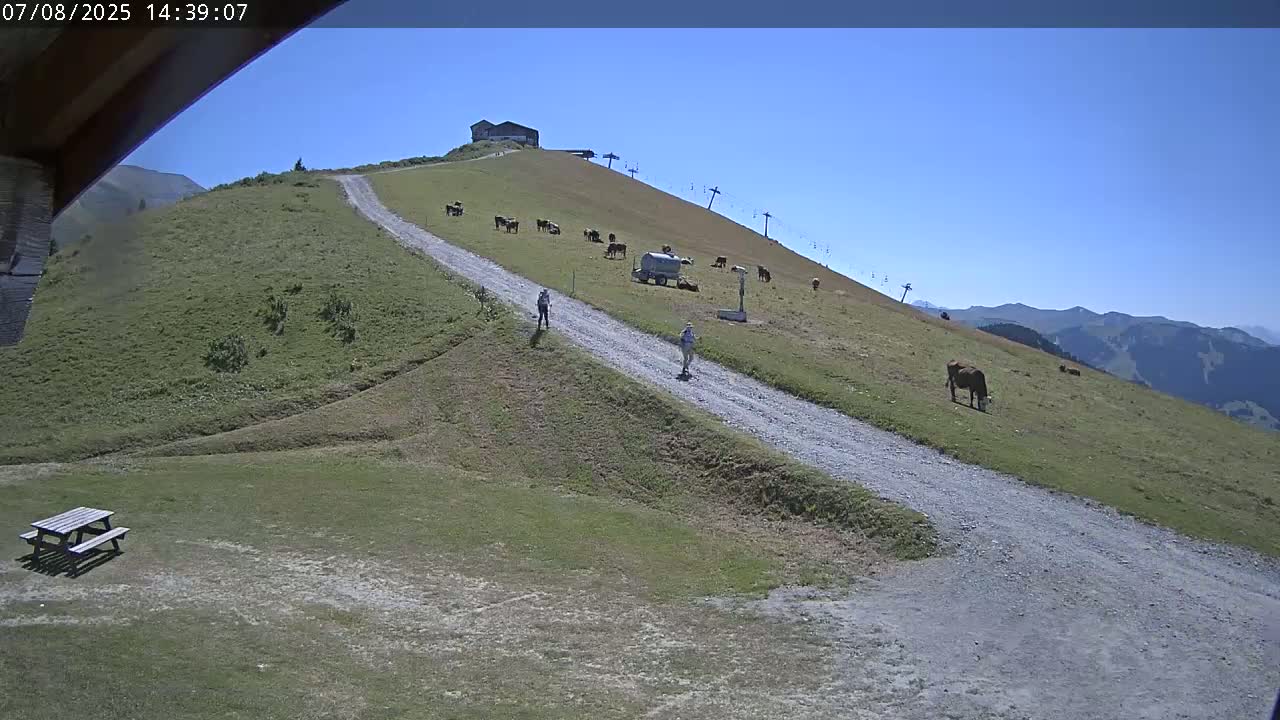Saint-Gervais-les-Bains,  Telesiege de la Croix Live Cam - Bonneville, Haute-Savoie, Auvergne-Rhône-Alpes, France