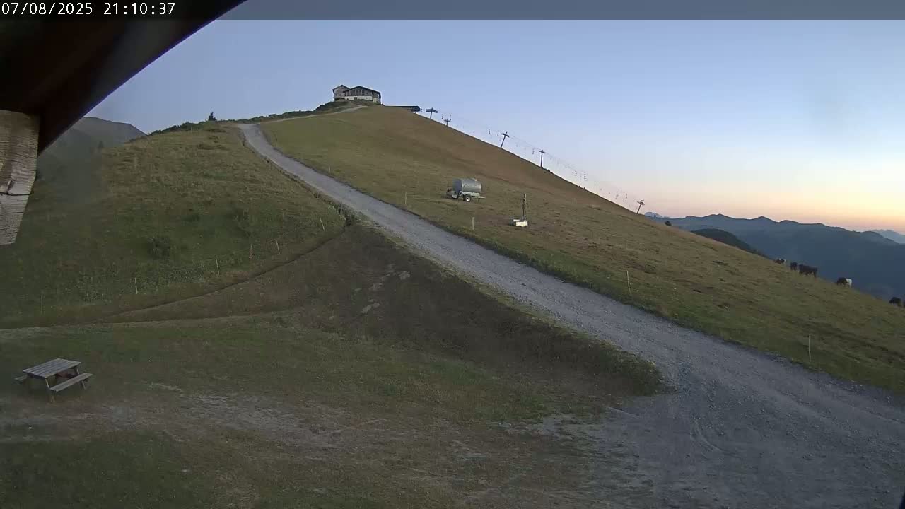 Saint-Gervais-les-Bains,  Telesiege de la Croix Live Cam - Bonneville, Haute-Savoie, Auvergne-Rhône-Alpes, France