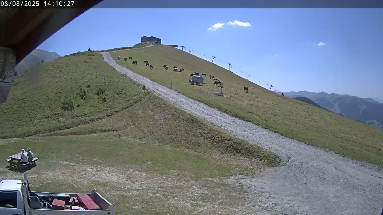 Saint-Gervais-les-Bains,  Telesiege de la Croix Live Cam - Bonneville, Haute-Savoie, Auvergne-Rhône-Alpes, France