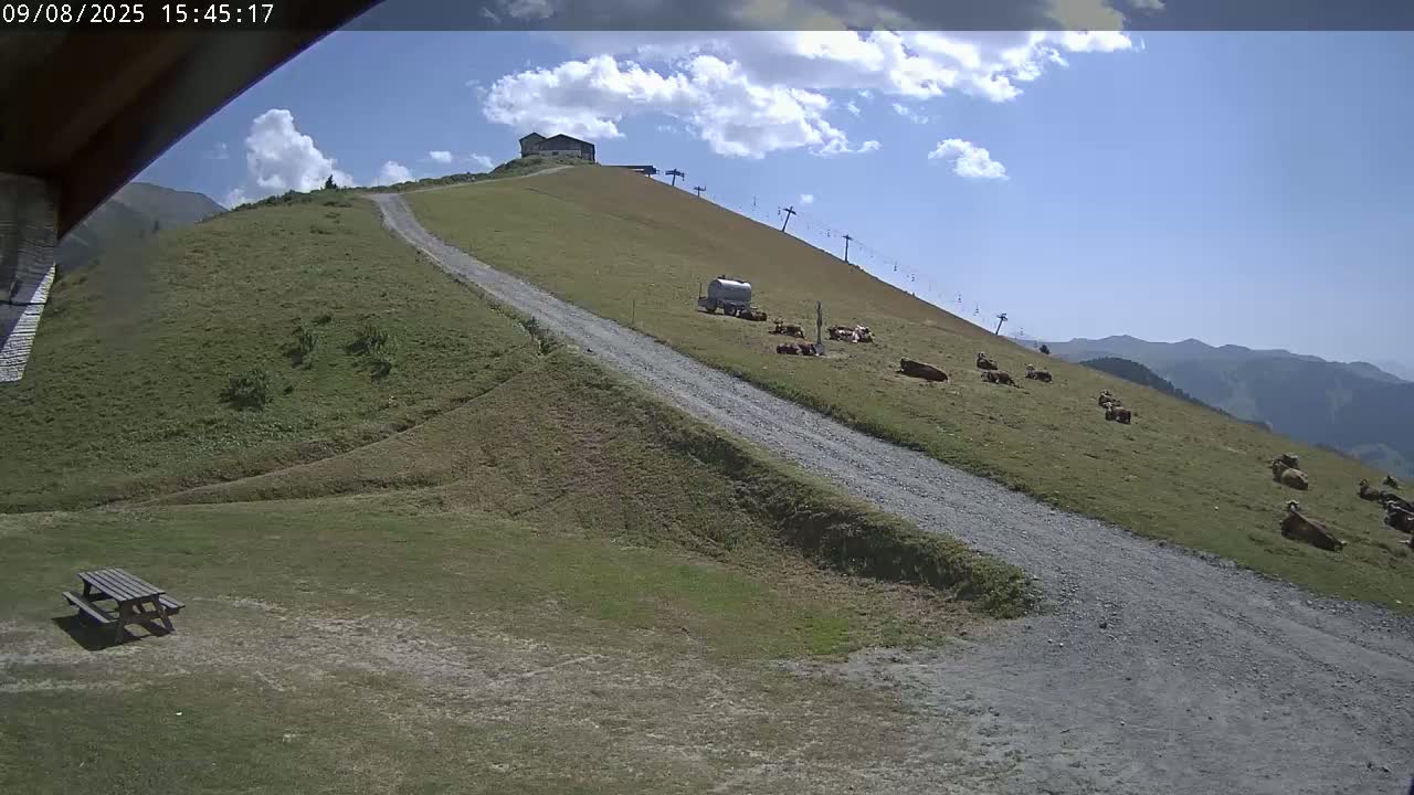 Saint-Gervais-les-Bains,  Telesiege de la Croix Live Cam - Bonneville, Haute-Savoie, Auvergne-Rhône-Alpes, France