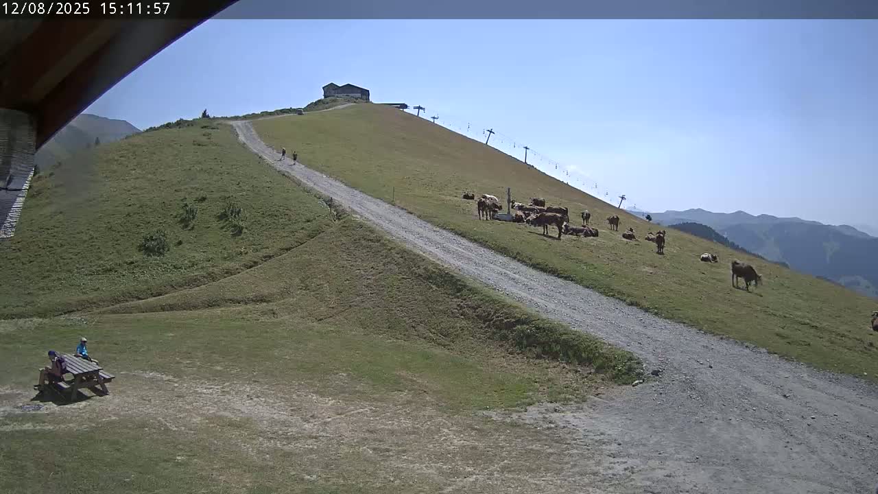 Saint-Gervais-les-Bains,  Telesiege de la Croix Live Cam - Bonneville, Haute-Savoie, Auvergne-Rhône-Alpes, France