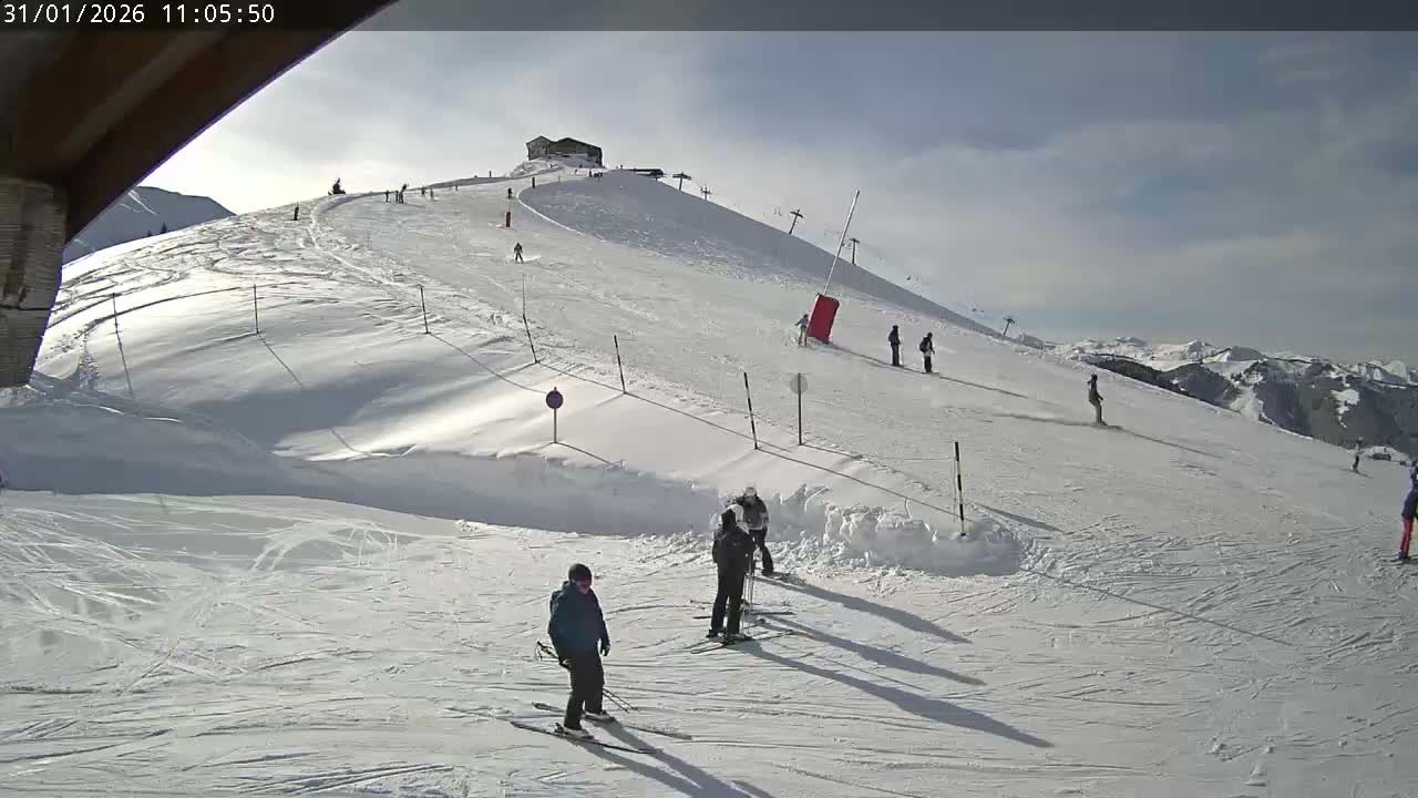 Saint-Gervais-les-Bains,  Telesiege de la Croix Live Cam - Bonneville, Haute-Savoie, Auvergne-Rhône-Alpes, France