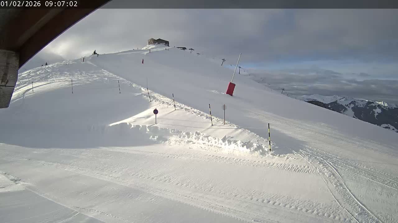 Saint-Gervais-les-Bains,  Telesiege de la Croix Live Cam - Bonneville, Haute-Savoie, Auvergne-Rhône-Alpes, France