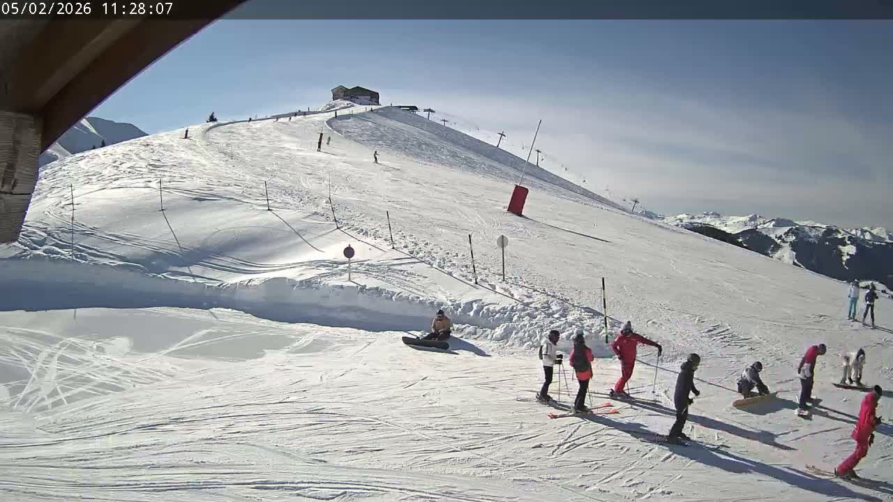 Saint-Gervais-les-Bains,  Telesiege de la Croix Live Cam - Bonneville, Haute-Savoie, Auvergne-Rhône-Alpes, France