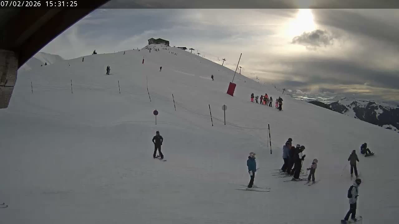 Saint-Gervais-les-Bains,  Telesiege de la Croix Live Cam - Bonneville, Haute-Savoie, Auvergne-Rhône-Alpes, France