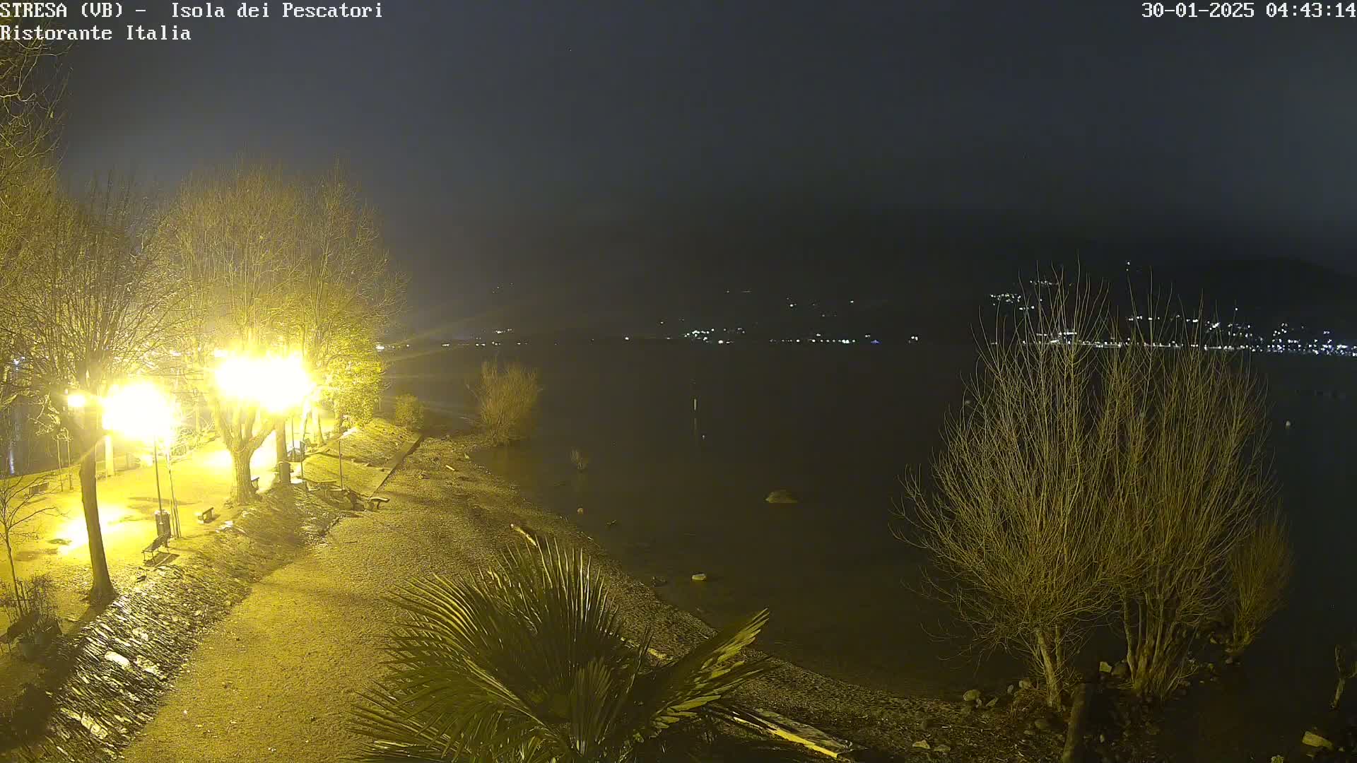 Isola dei Pescatori Island, Maggiore Lake Live Cam - Stresa, Piedmont, Italy