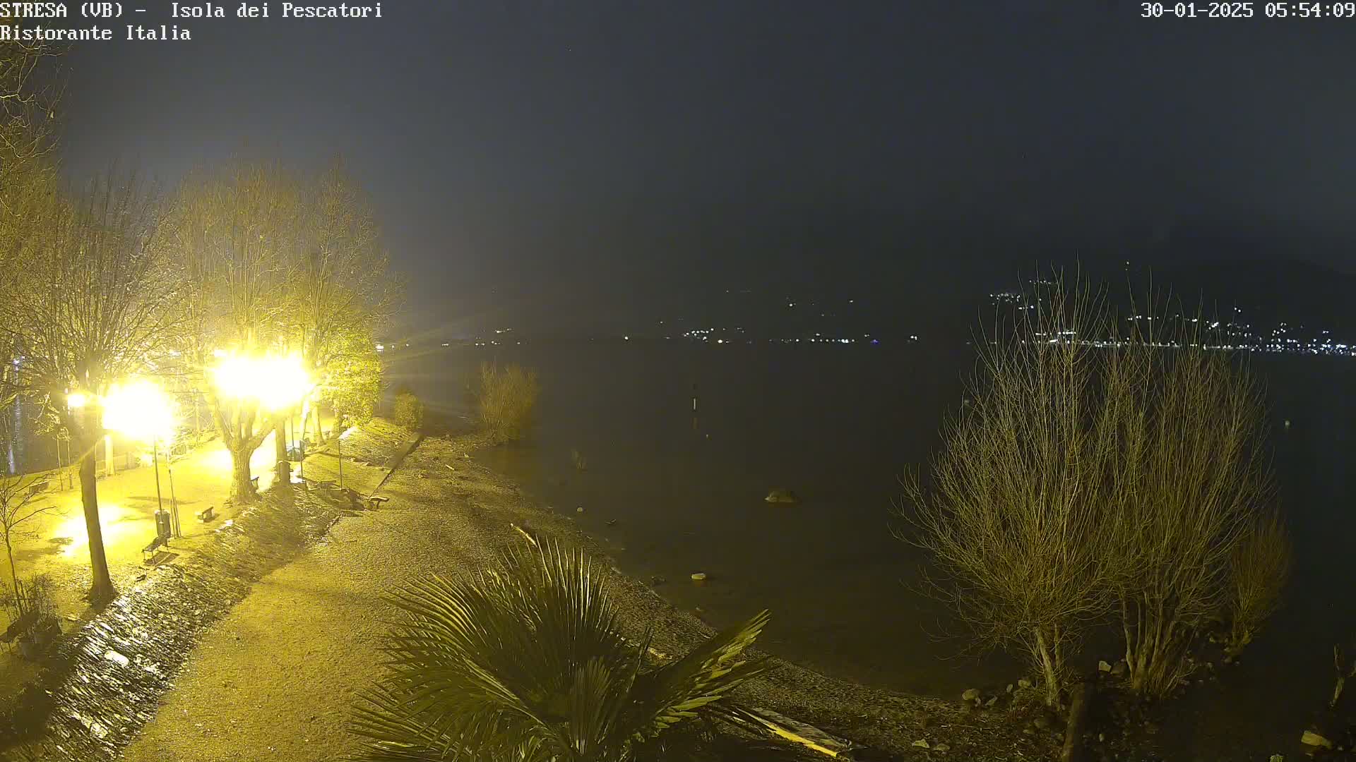 Isola dei Pescatori Island, Maggiore Lake Live Cam - Stresa, Piedmont, Italy